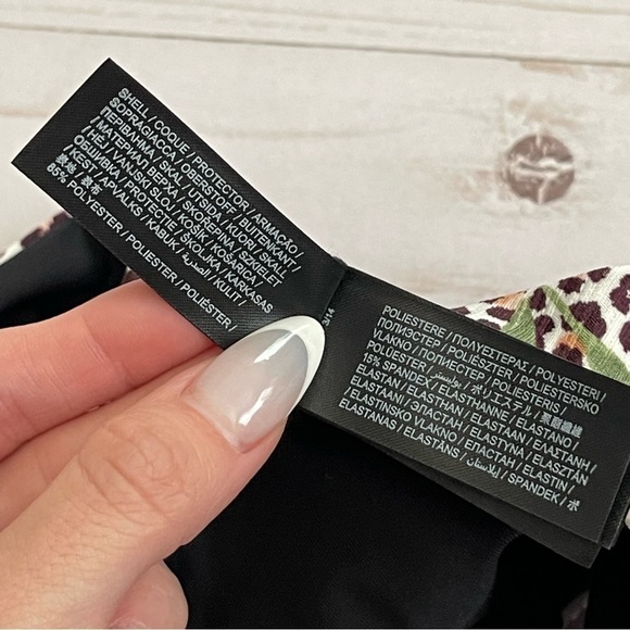 Hurley Jungle Cat Animal Print Bikini Set Size Large Women - Picture 11 of 14